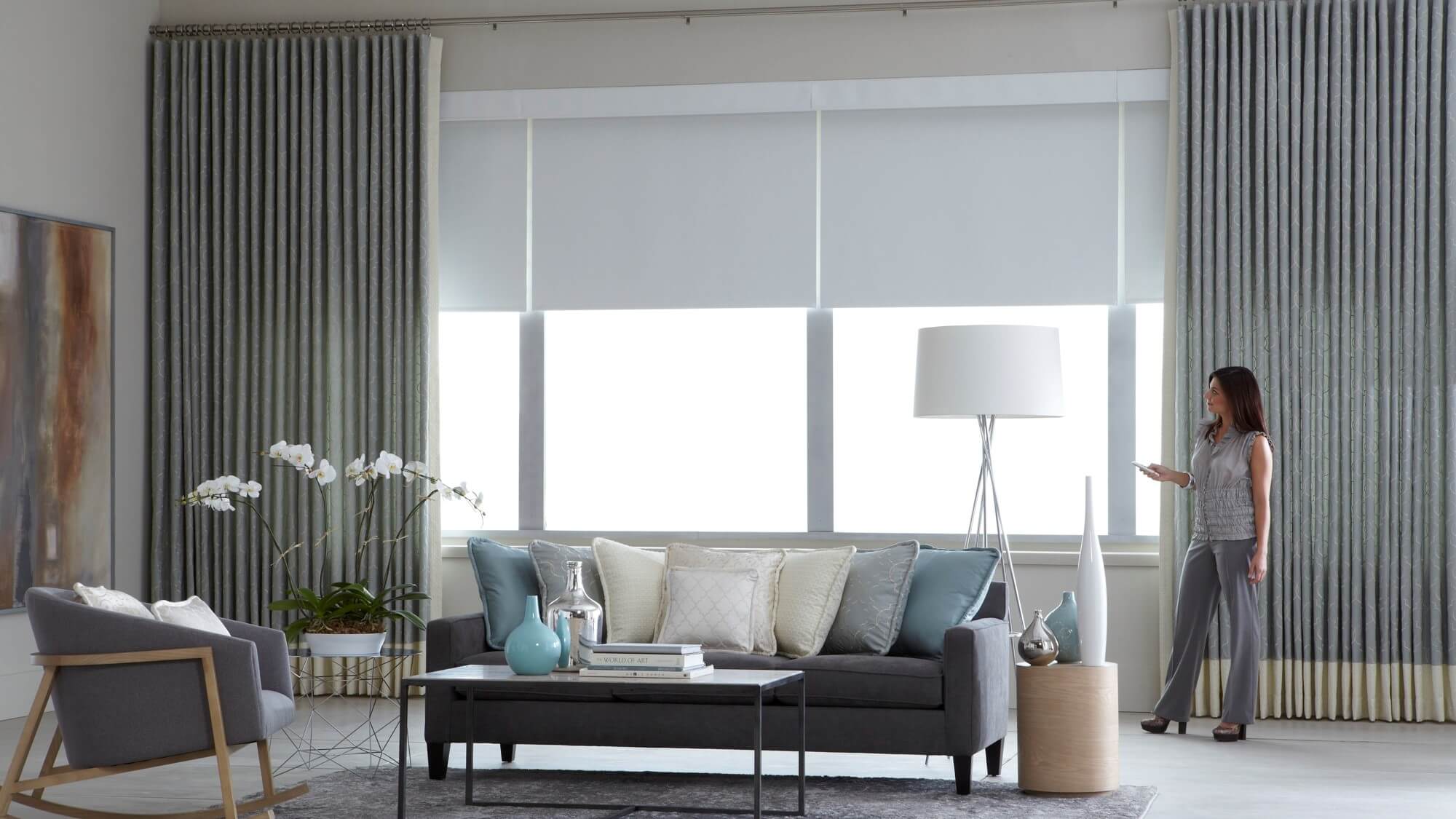 Motorized window treatments are becoming more convenient and easier to operate with many programs and systems to choose from. 