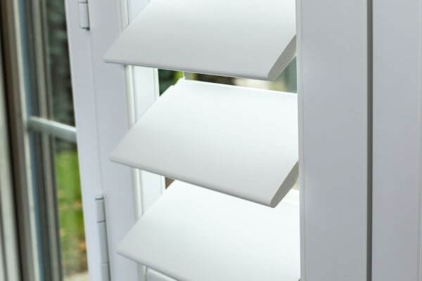 Louvers are adjustable horizontal slats in window shutters. 