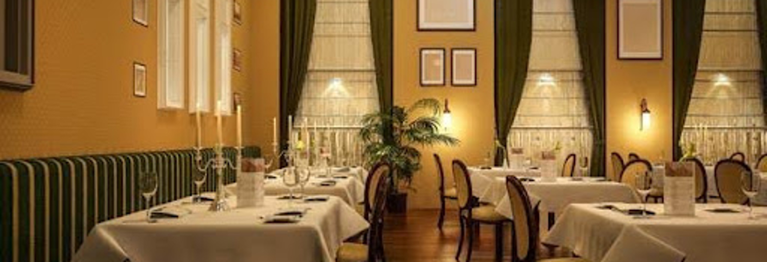 Luxury restaurant interior & commercial drapery | Gotcha Covered