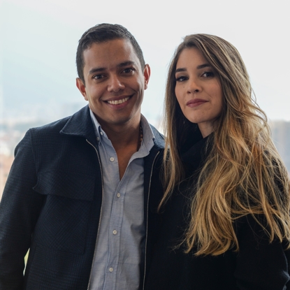 Luis Meza and Andrea Bustillo