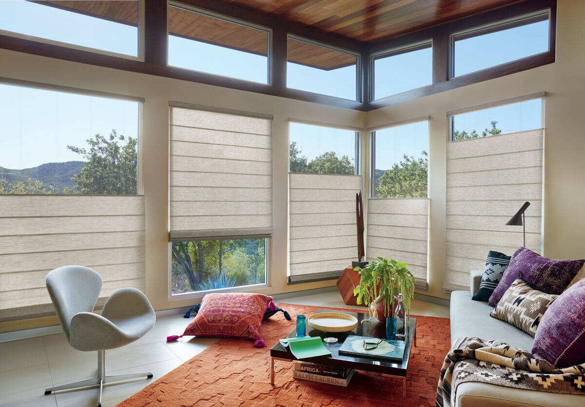 Top Down/Bottom Up window treatments are incredibly beneficial in terms of privacy since you have the option to close a portion of the window, while the other part can be left open.