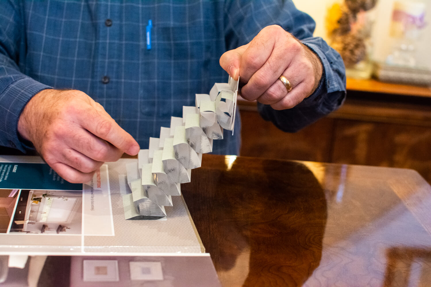 Cellular shades, also known as honeycomb shades, are the most energy efficient window treatments since air is trapped within the hexagonal cells to create an insulating barrier. Cellular shades, also known as honeycomb shades, are the most energy efficient window treatments since air is trapped within the hexagonal cells to create an insulating barrier.