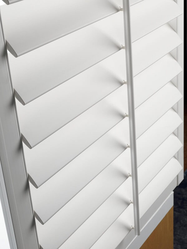 Shutters are hard window treatments that have hinged or solid panels that fold across a window. Shutters are hard window treatments that have hinged or solid panels that fold across a window.