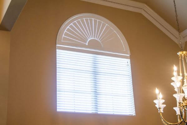 Radius windows are rectangular on the bottom while the top portion is semicircular. Radius windows are rectangular on the bottom while the top portion is semicircular.