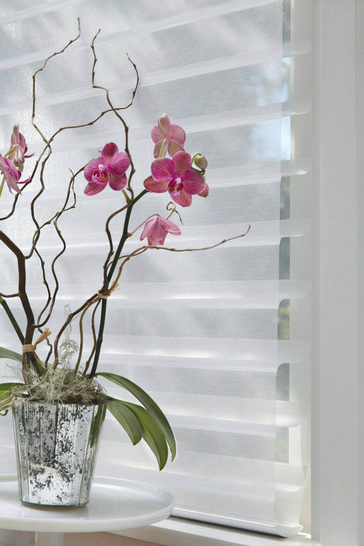 Sheer window treatments are made from a more delicate material and must be handled more carefully when cleaning. 