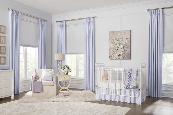 Motorized window treatments are the safest options for small children and pets since they are cordless.