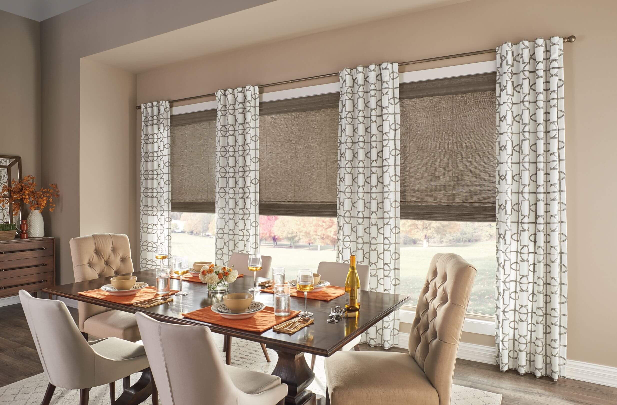 Layered Window Treatments for Winter Decor