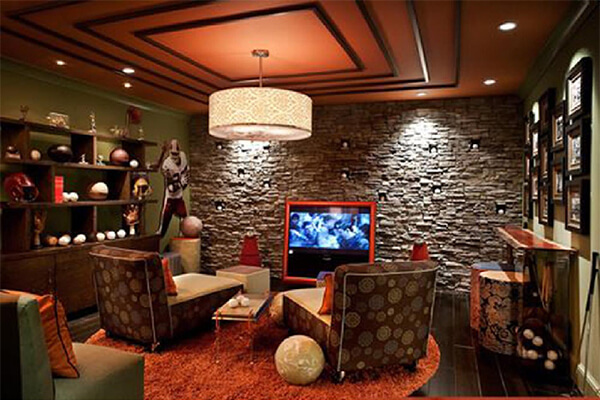 Interior design for home theatre