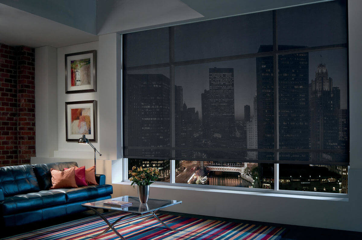 Solar shades are roller shades that have mesh-like material to help block UV rays and are beautiful window treatment options for rooms with a view. Solar shades are roller shades that have mesh-like material to help block UV rays and are beautiful window treatment options for rooms with a view.