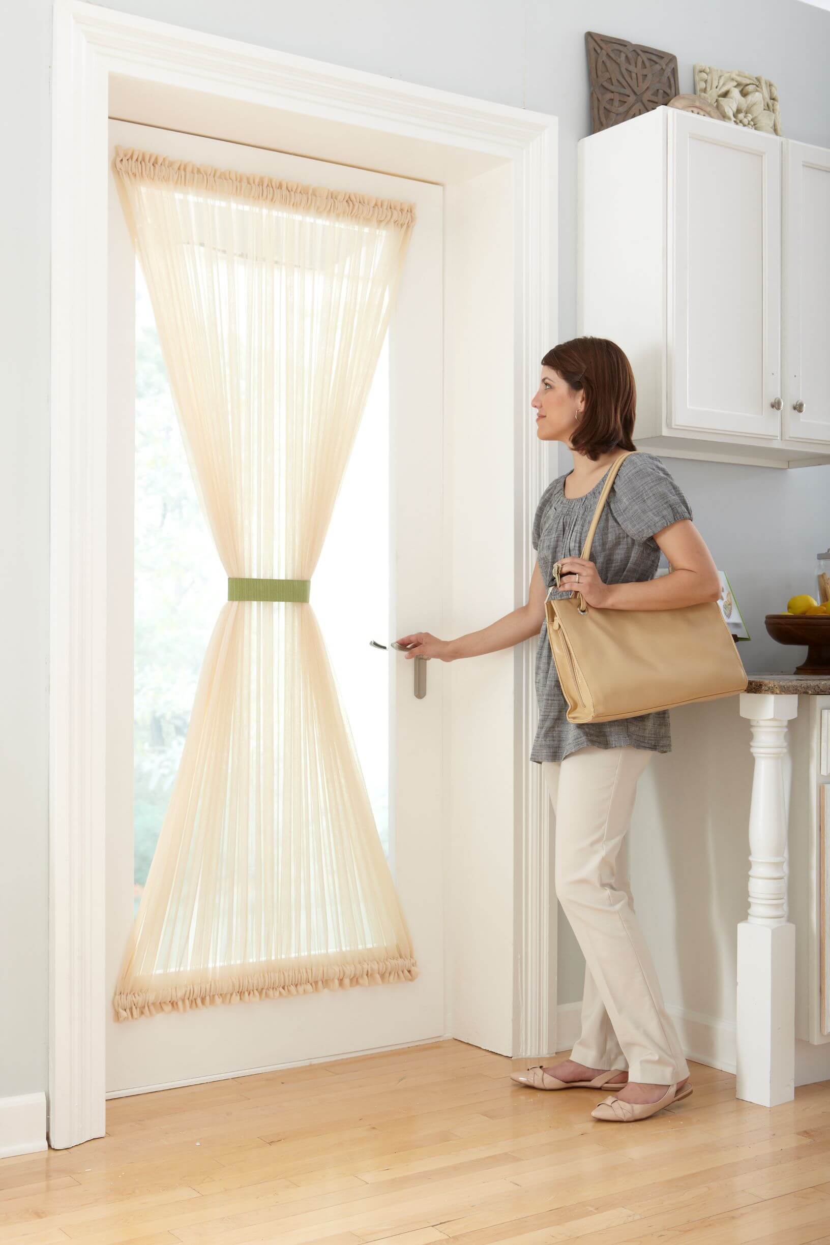 Sash curtains are window treatments that are hung between two rods and pulled tight over a window. Sash curtains are window treatments that are hung between two rods and pulled tight over a window.