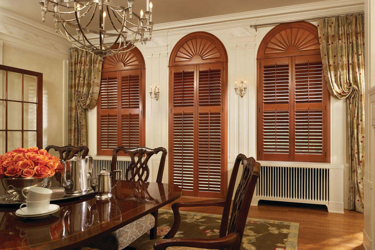 Traditional design style is timeless and classic. Traditional window treatments will add to the elegance of the room.