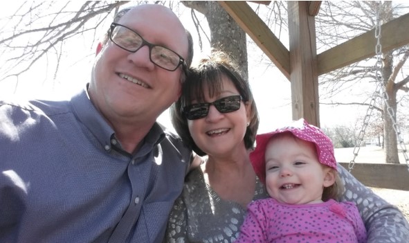 Bob with his wife and daughter