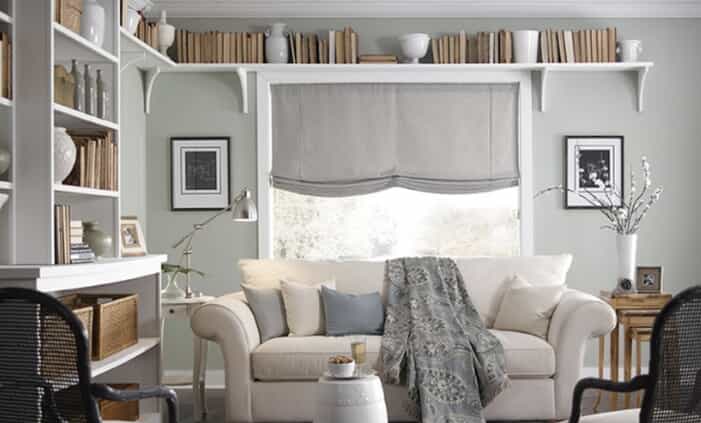 window treatments in living room