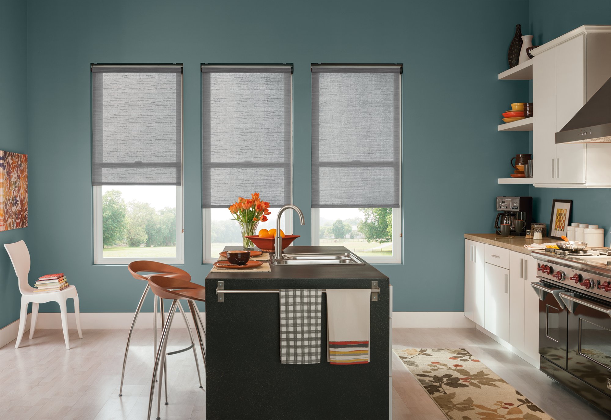 Modern solar shades