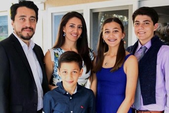 Rafael Garzon, owner of Gotcha Covered of South Katy, and his family