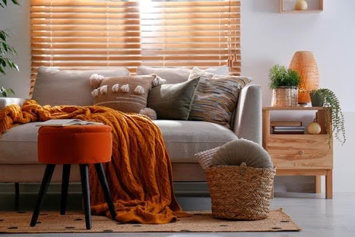 living room image with warm colors