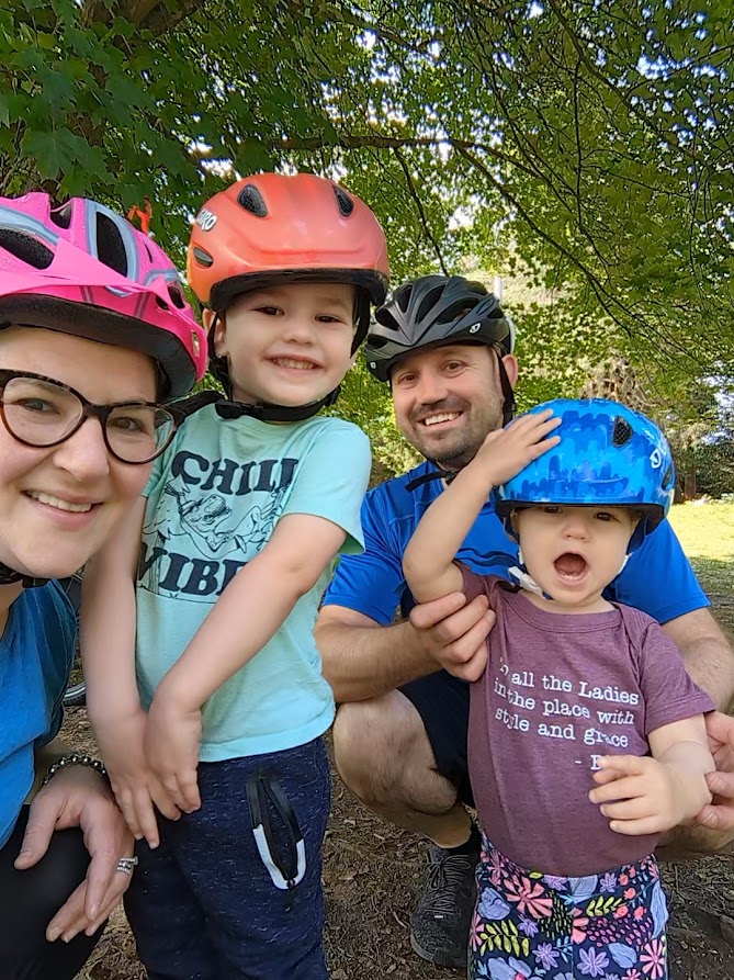 gotcha covered west hartford owners and family in bike helmets